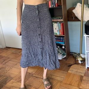 Midi polkadot skirt